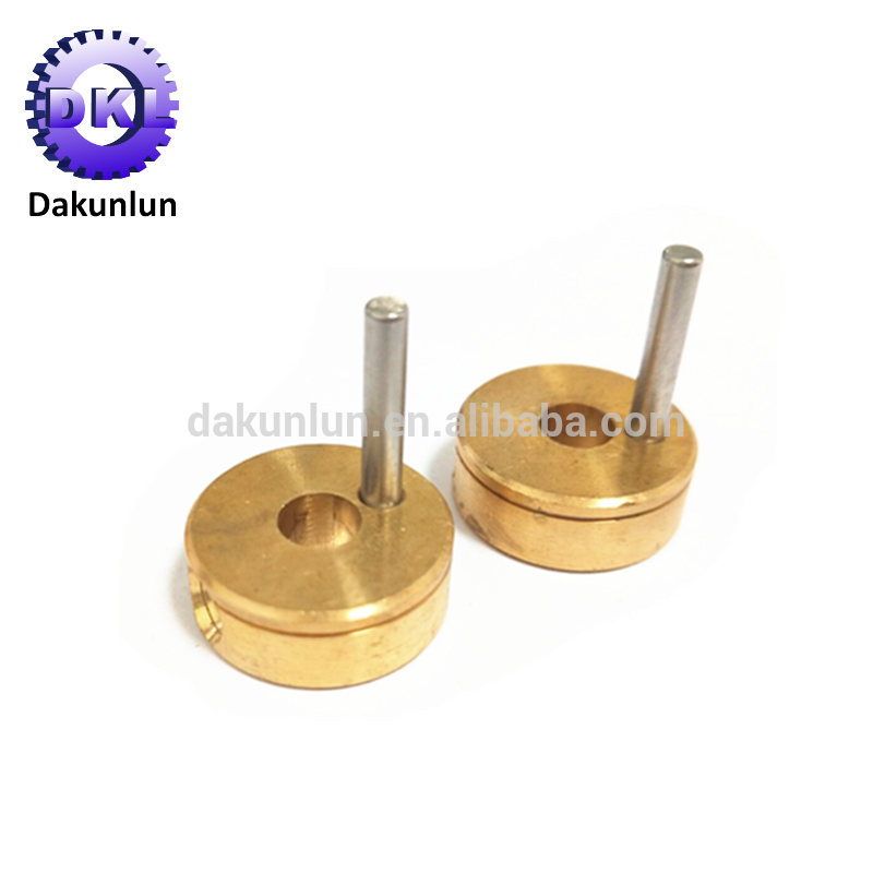 High Precision CNC Machining Brass+Steel Eccentric Shaft