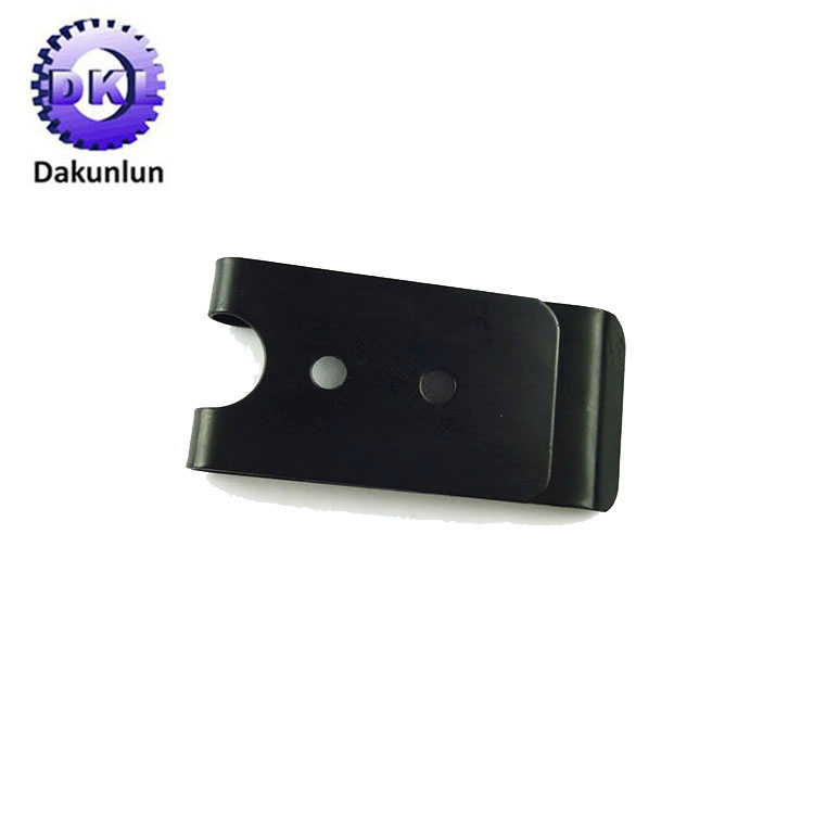 Custom Zinc Black Coated Metal Spring Stainless Holster Belt Clip