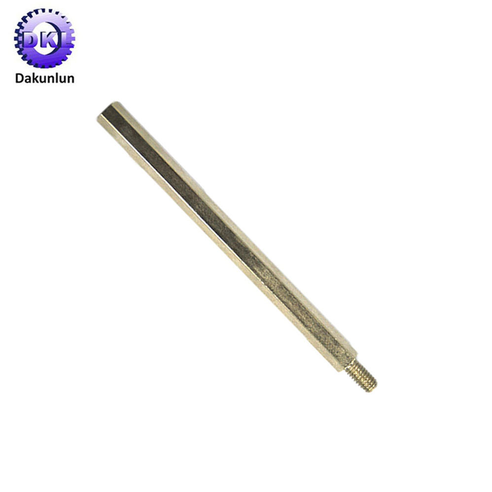CNC Machining Precision Mechanical Motor Shaft With Hex Head